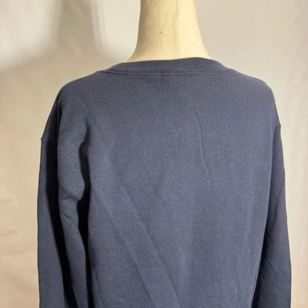 Champion • Bend Oregon Varsity Style Crewneck Sweatshirt Navy Unisex S